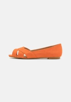 Anna Field Peeptoe Ballerina'S - Orange -Anna Field c5a12b50f11c442c8eb04ab7b8964ac2